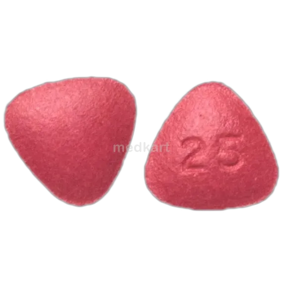 caverta 25mg tablet 4's